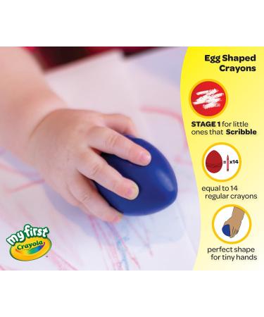 My First Crayola Palm-Grip Crayons - 6 Count Toddler-Friendly Art Tools - Buy Online on SooperMarket.com