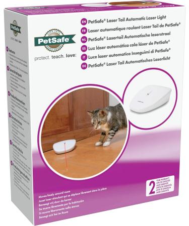 PetSafe Laser Tail Automatic Laser Light Interactive Playtime For Cats Moving Cat Toy White - Buy Online on SooperMarket.com