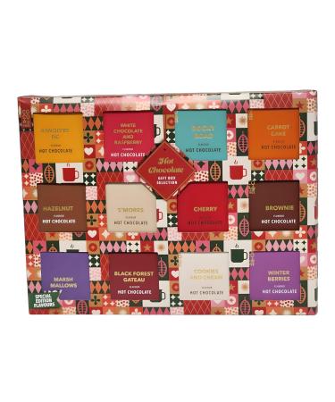 Hot Chocolate Gift Box Selection with Marshmallows Assorted Flavors 180g Hot Chocolate Gift Set