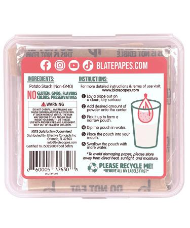 Blate Papes Oblate Disc Squares 200 Count - Edible Films for Herbs and Supplements - Buy Online on SooperMarket.com
