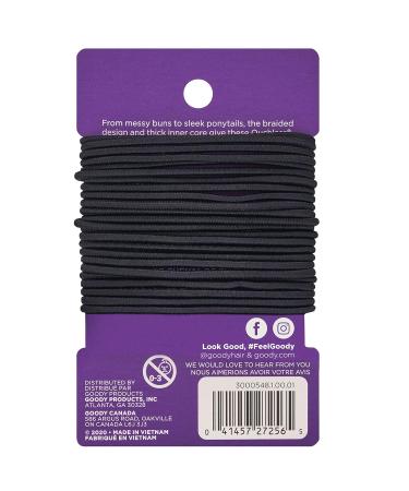 Goody Ouchless Women's Elastic Hair Ties - 29 Count Black - 2MM - Pain-Free Accessories for Braids & Ponytails - Buy Online on SooperMarket.com
