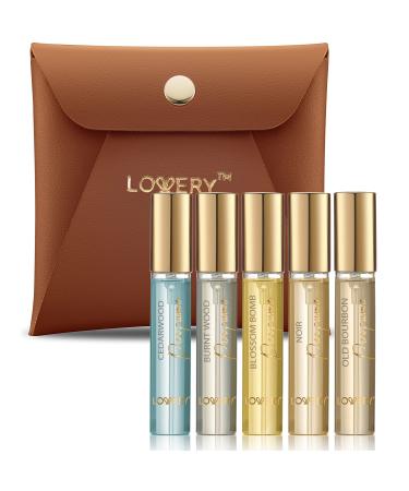 Valentines Day Gift Mini Perfumes for Women Perfume Gift Set Woody Floral Women's Fragrances Perfume Set 10ml Bottle Samples Womens Perfume Sampler Sets Man Cologne for Men Mini Travel Toiletries Luggage