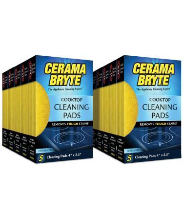 Cerama Bryte Glass-Ceramic Cooktop Cleaning Pads 50 Count