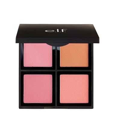 e.l.f. Cosmetics Powder Blush Palette, Four Blush Shades for Beautiful, Long-Lasting Pigment, Light