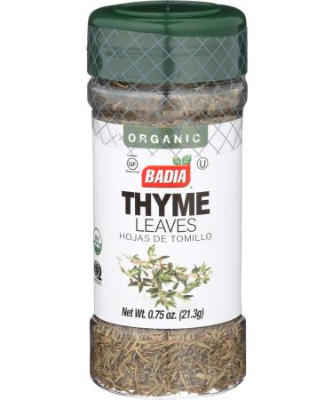 BADIA SPICES Organic Thyme Leaves, 0.8 OZ