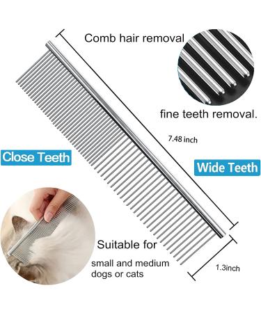3 Pack Dog Grooming Scissors Set with Safety Round Tip - Stainless Steel Up-Curved Shears for Dogs and Cats with Grooming Comb - Blue - Buy Online on SooperMarket.com