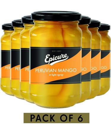 Epicure Jarred Peruvian Mango Slices in Light Syrup 370 g (Pack of 6) - Buy Online on SooperMarket.com