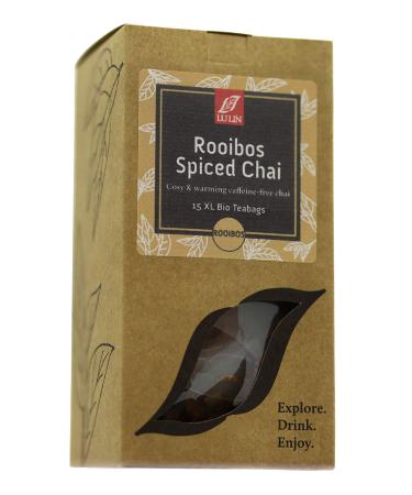 LuLin Teas Rooibos Spiced Chai Biodegradable Pyramid Teabags 37.5 g 15 Teabags Teabags 15 Teabags