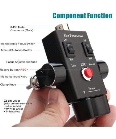 KOERTACOO Camcorder Zoom Controller Remote Control + Cable for Panasonic Cameras - Buy Online on SooperMarket.com