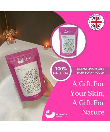 Eco Bath London Derma Bittersalz 500g - Sandalwood & Bergamot Magnesium Bath Salt for Post-Workout Relaxation - Buy Online on SooperMarket.com