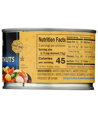 REESE Sliced Water Chestnuts 8 OZ - Buy Online Now for Fresh Crunchiness! - Buy Online on SooperMarket.com