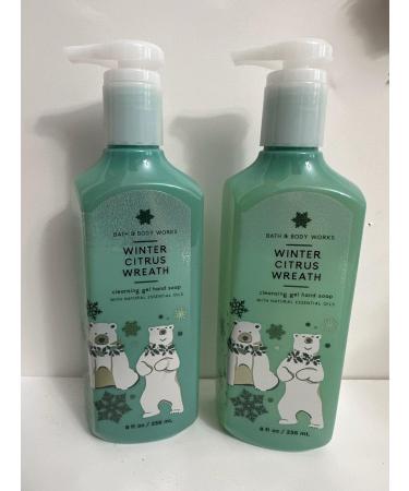 Bath & Body Works Bath and Body Works Winter Citrus Wreath Gentle Foaming Hand Soap 8.75 Ounce 2-Pack (Winter Wreath) 17.5 fluid_ounces Winter Citrus Wreath 8.75 Ounce