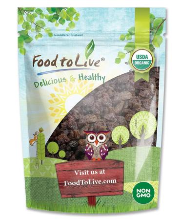 California Organic Raisins, 4 Pounds - Thompson Seedless Select, Sun-Dried, Non-GMO, Kosher, Unsulphured, Bulk, No Oil Added 4 Pound (Pack of 1)