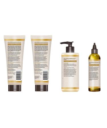 Carol's Daughter Goddess Strength Hair Care Gift Set - Shampoo, Conditioner, Leave In Conditioner & Treatment Oil with Castor Oil | Sulfate Free | 4 Products - Buy Online on SooperMarket.com