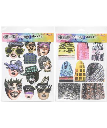 Dyan Reaveley Dylusions Collage Sheets Set 1 & 2 with Storage Envelope - 3 Items - Buy Online on SooperMarket.com