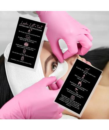 Lash Lift + Tint Aftercare Instruction Cards | 50 Pack | Boutique Marketing LLC | Eyelash Aftercare Kit - Buy Online on SooperMarket.com