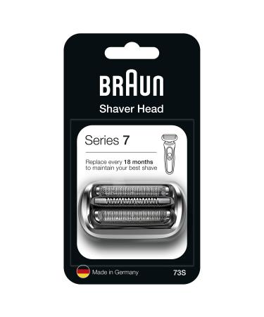 Braun Series 7 Electric Shaver Replacement Head, Easily Attach Your New Shaver Head, Compatible with New Generation Series 7 Shavers, 73S, Silver
