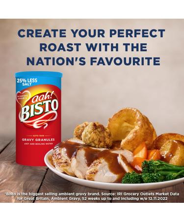 Bisto Reduced Salt Beef Gravy Granules 350g - Perfect for Hearty Family Meals - Buy Online on SooperMarket.com