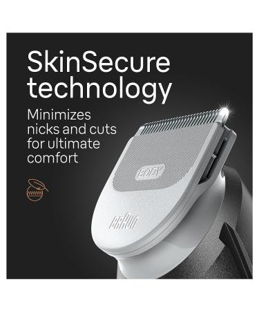 Braun Body Groomer Series 3 3340 for Men - Chest, Armpits, Groin Trimming & Manscaping | SkinSecure Technology, 2 Combs, Washable - Buy Online on SooperMarket.com