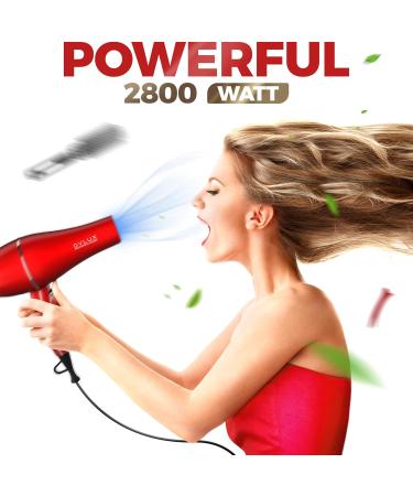 Salon Professional Ionic Hair Dryer - Powerful Lightweight & Includes Diffuser | Perfect Birthday Gift for Women & Moms - Buy Online on SooperMarket.com