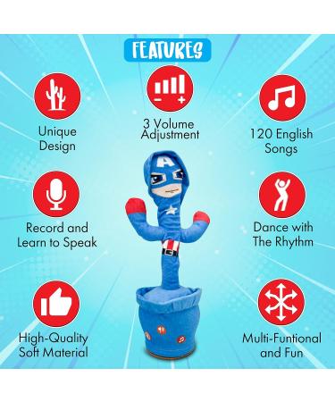 Ava's Toys Dancing Cactus - Plush Singing Superhero Toy for Kids - Buy Online on SooperMarket.com