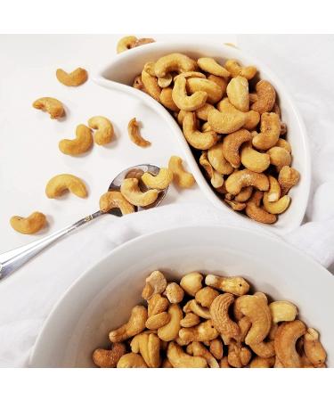 Jaybee's Nuts Roasted Salted Cashews 32 oz Reusable Container - Whole Similar to Organic, Everyday Healthy Snack for Keto Diet, Vegan, Great for Cooking, Baking, Salads - Kosher Certified - Buy Online on SooperMarket.com