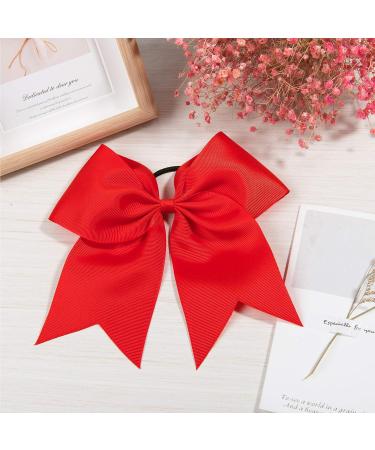 Whales Red Hair Loops - 2-Piece Big Ripband Elastic Hair Bands | Cheer Bows & Ponytail Holders for Girls & Toddlers - Buy Online on SooperMarket.com