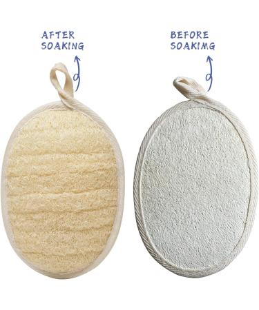 Natural Luffa Swam Peeling Body Cloths - Eco-Friendly Loofah Pads for Women & Men (2 Pack) - Ideal for Dishwashing & Exfoliating - Buy Online on SooperMarket.com