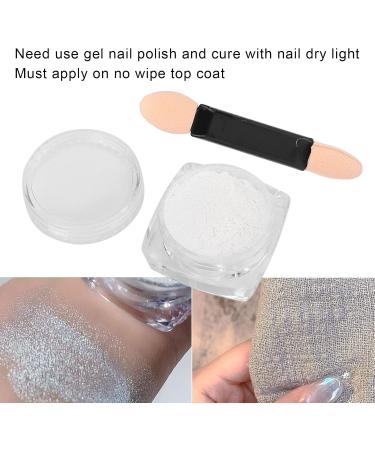 Chrome Nail Powder Simple Operation Safe Lasting Glossy Silky Mirror Effect Chrome Powder Fine Powder for Nail Technician for Nail Salon - Buy Online on SooperMarket.com