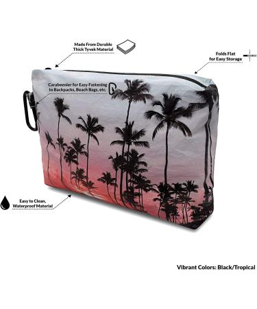 Wet Bag for Swimsuit - Small Reversible Waterproof Pouch with Carabiner Clip and Zipper - Ideal for Pool, Beach, Travel, Swimming, Gym - Diaper Bag Dry Bag for Bathing Suits, Baby, Yoga - 8.6x1.5x6.7 - Buy Online on SooperMarket.com