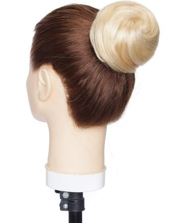 Scrunchies Hair Bun Updo Donut Chignons 100% Remy Clip in Ponytail Extensions Curly Messy Human Hair Bun 613 Bleach Blonde - Buy Online on SooperMarket.com