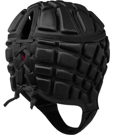 Canterbury CCC Rugby Raze Headguard - Full Coverage Scrum Cap with Soft-Edged Chin Strap - Black - Large - Buy Online on SooperMarket.com