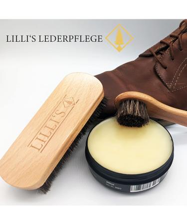 Lillis Polishing Brush & Pot Brush Set - Ultimate Leather & Wood Care Solution | International Shipping Available - Buy Online on SooperMarket.com