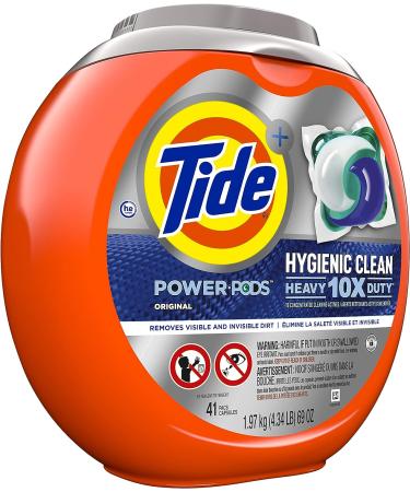 Tide Hygienic Clean Heavy Duty Power PODS Laundry Detergent Original 41 ct - For Visible & Invisible Dirt - Buy Online on SooperMarket.com