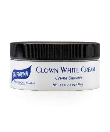 Clown White Cream 2.5 oz - High-Quality Stage Makeup | International Shipping Available - Buy Online on SooperMarket.com