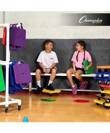 Champion Sports MSPSET Poly Spot Markers - 10-inch Set of 6 for Sports Activities and Social Distancing - Buy Online on SooperMarket.com