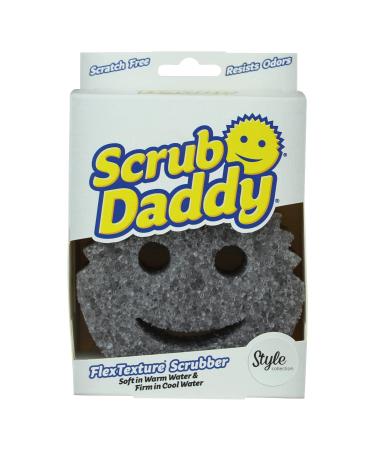 Scrub Daddy Style Sponge Cleaning Sponge for Washing Up Kitchen & Dish Sponge - Non Scratch Scourer with FlexTexture Firm & Soft Scrubbing Design Dishwashing Safe Scrubber Daddy Style Single