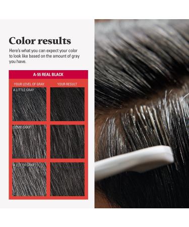 Just For Men Easy Comb-In Color - Real Black | Hair Coloring for Men | Comb Applicator | 1 Count - Buy Online on SooperMarket.com