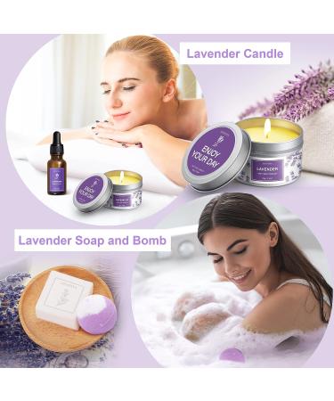 Birthday Gifts for Women Best Friends Spa Gifts Baskets for Female Unique Bath and Body Works Gifts Set Lavender Self Care Gifts Purple Relaxing Inspirational Gifts for Mom Grandma Teacher - Buy Online on SooperMarket.com