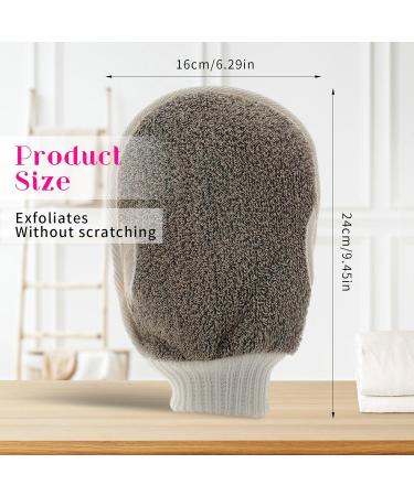 Double-Sided Bath Peeling Glove | Shower Scrubber & Luffa Sponge for Dead Skin Removal | Soft & Effective Exfoliation - Buy Online on SooperMarket.com