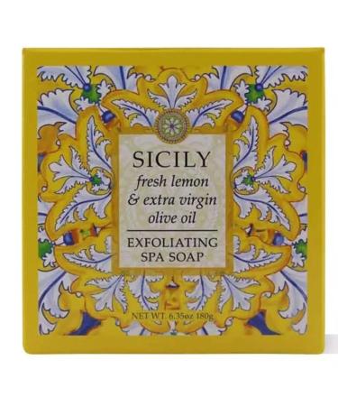Greenwich Bay Trading Sicily Collection - Luxury Vegetable Soap - Enriched with Botanical Butters & Essential Oils 6.35 oz