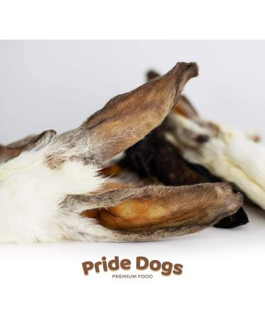 Premium Rabbit Ears Chew Snack for Dogs - 500g | 100% German Quality | Odorless Bag | PrideDogs - Buy Online on SooperMarket.com