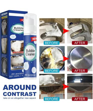 Luftune Bubble Cleaner Luftune All Purpose Rinse Cleaning Spray All-Around Kitchen Cleaning Foam Kitchen Bubble Cleaner Spray Foaming Heavy Grease Cleaner for Hoods Stovetop (3pcs) - Buy Online on SooperMarket.com