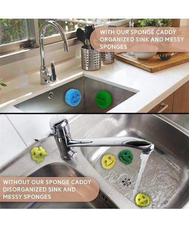 Sponge Caddy 1pk - Suction Cup Installation - White Color - Storage Theory - (Pack of 1) - Buy Online on SooperMarket.com