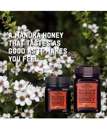 Taylor Pass Honey Co. Multifloral Manuka Honey MGO50+ | Sustainable New Zealand Honey | (Manuka MGO50+) (500g) - Buy Online on SooperMarket.com