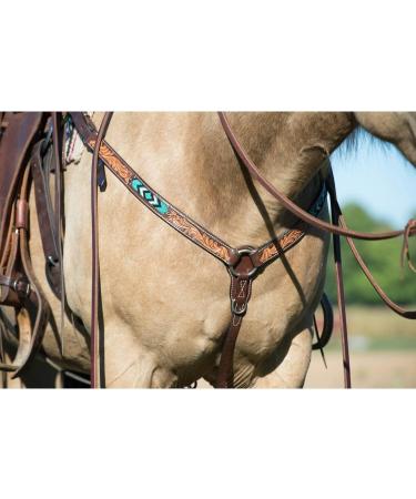 Shop Turquoise Cross & Beaded Collection - Premium Straight Breast Collar | International Shipping Available - Buy Online on SooperMarket.com