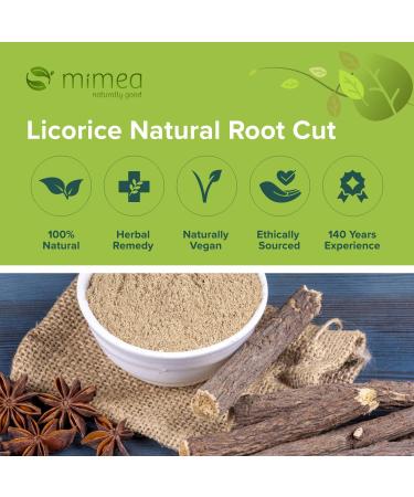 Mimea Licorice Natural Root Cut | Quality Ingredients | Distilling & Flavouring | No Additives | Herbal Remedy 1kg - Buy Online on SooperMarket.com