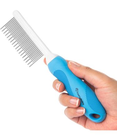 Pet Detangler Brush for Long Haired Cats & Dogs - Best Combs for Grooming, Removes Mats & Prevents Tangles - Ideal for Goldendoodle, Poodle Mixes & Cat Undercoat - Buy Online on SooperMarket.com