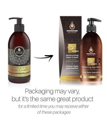 Gold Series Moisturizing Style Cream - Hydrating Hair Styling Cream with Argan Oil and Keratin for Curly, Fine, or Frizzy Hair - 16.9oz Pack - Curl Defining and Blow Dry Cream - Buy Online on SooperMarket.com