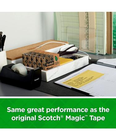 Scotch Magic Greener Tape  10 Rolls  Numerous Applications  Invisible  Engineered for Repairing  3/4 x 900 Inches  Boxed (812-10P) - Buy Online on SooperMarket.com